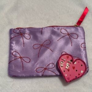 Valentines Earrings Love Coffee Cup Purple Glittery Red Bow Set